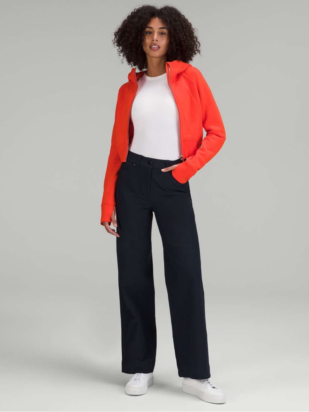 Lululemon City Sleek 5 Pocket High-Rise Wide-Leg Pant Light Utilitech-True Navy